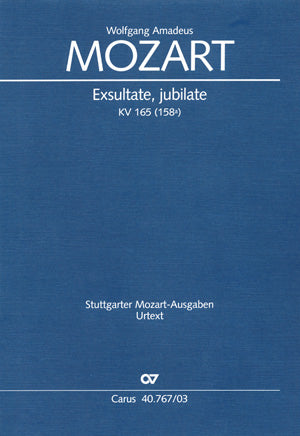 Exsultate, jubilate, KV 165 (158a)（ヴォーカル・スコア）