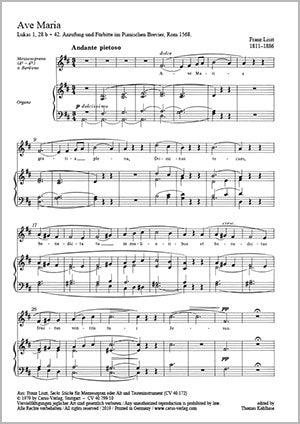 Bruckner, Liszt: Ave Maria