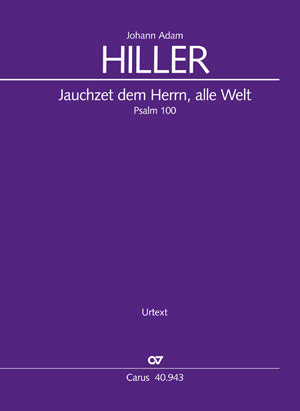 Jauchzet dem Herrn, alle Welt（ヴォーカル・スコア）