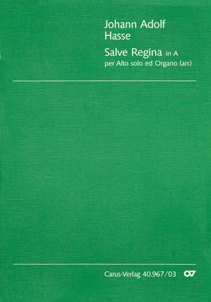 Salve Regina in A（オルガン・スコア）