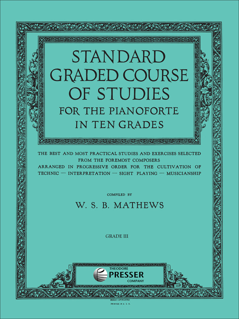 Standard Graded Course of Studies for the Pianoforte In Ten Grades - Grade Iii