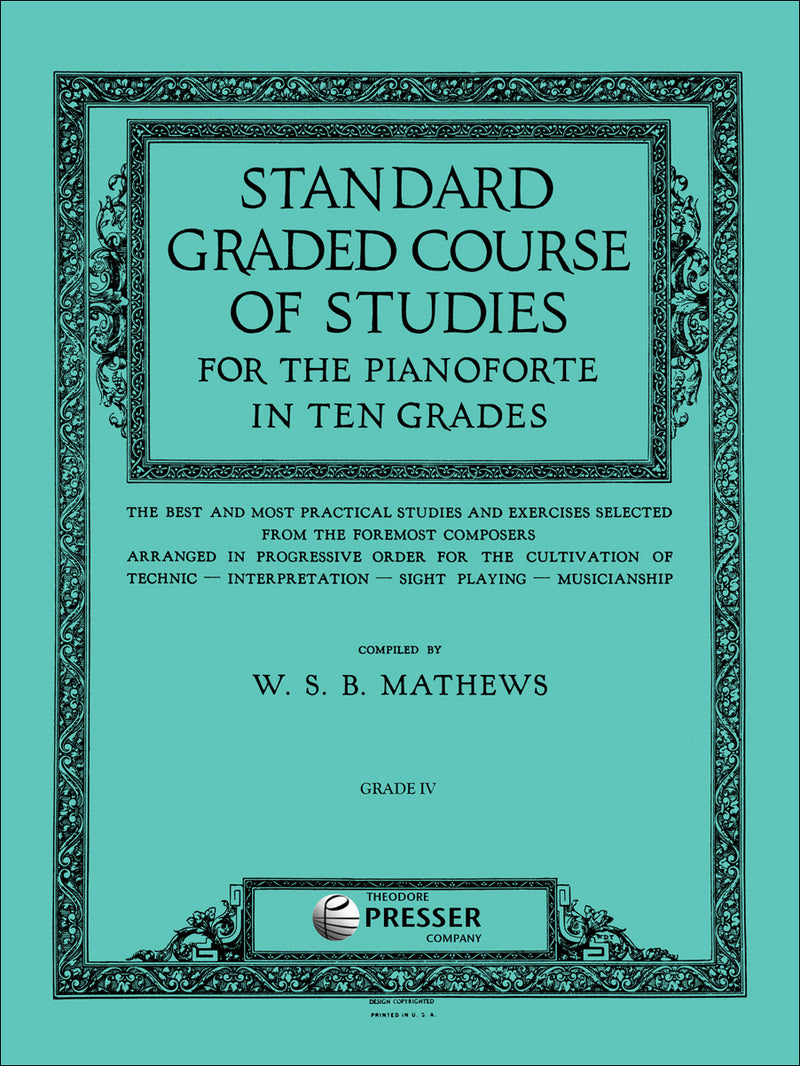 Standard Graded Course of Studies for the Pianoforte In Ten Grades - Grade Iv