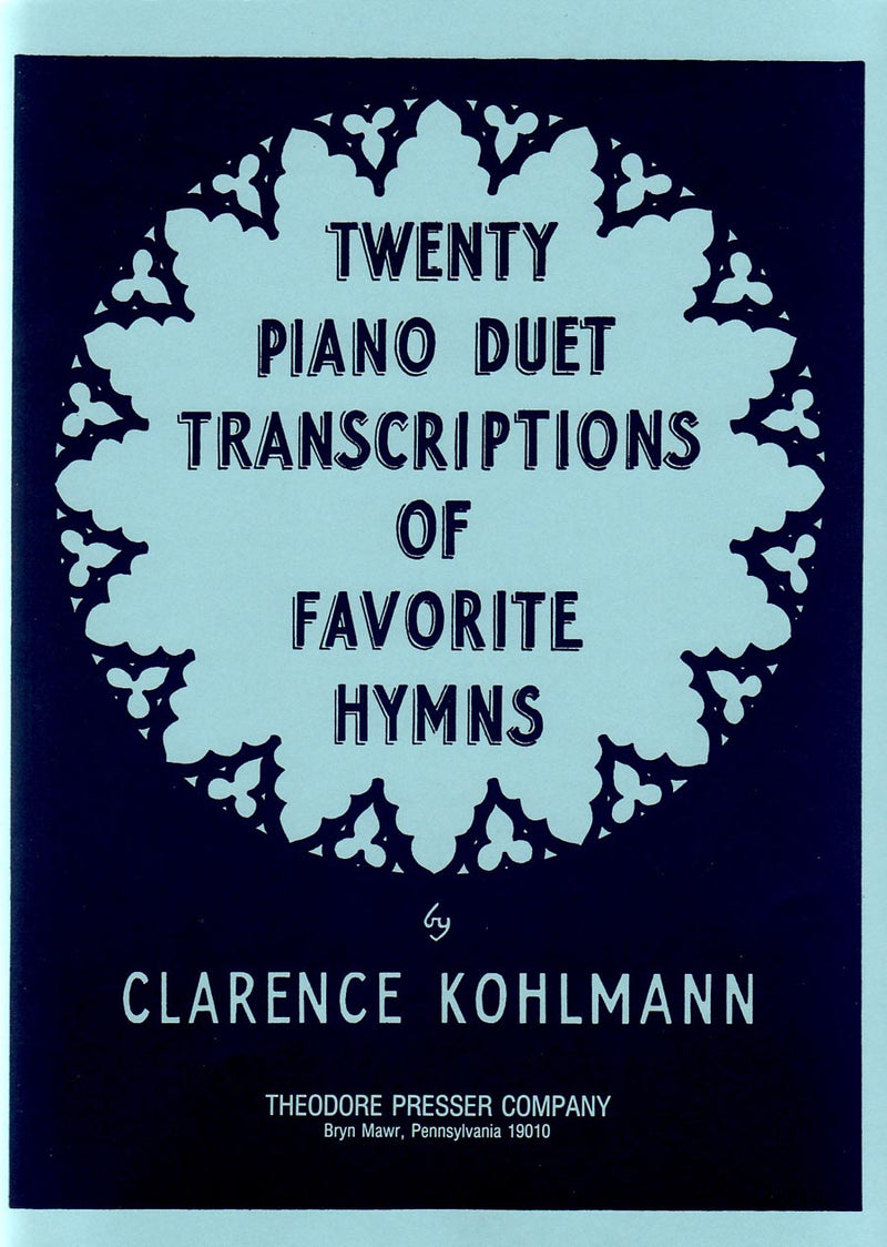 Twenty Piano Duets Transcriptions Of Favorite Hymns