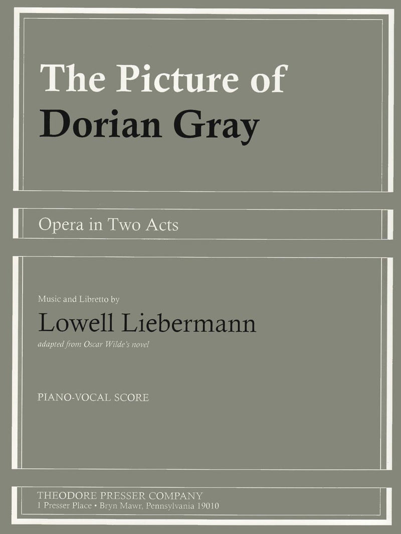 The Picture of Dorian Gray (Vocal Score)