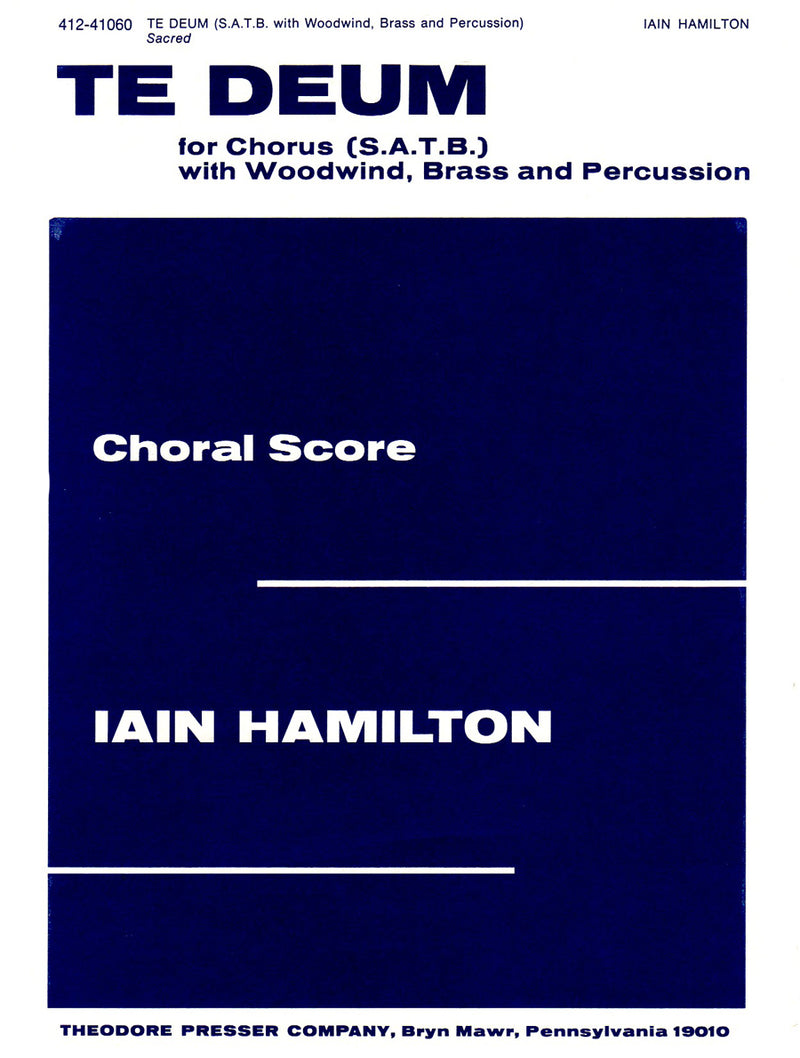 Te Deum (Choral Score)