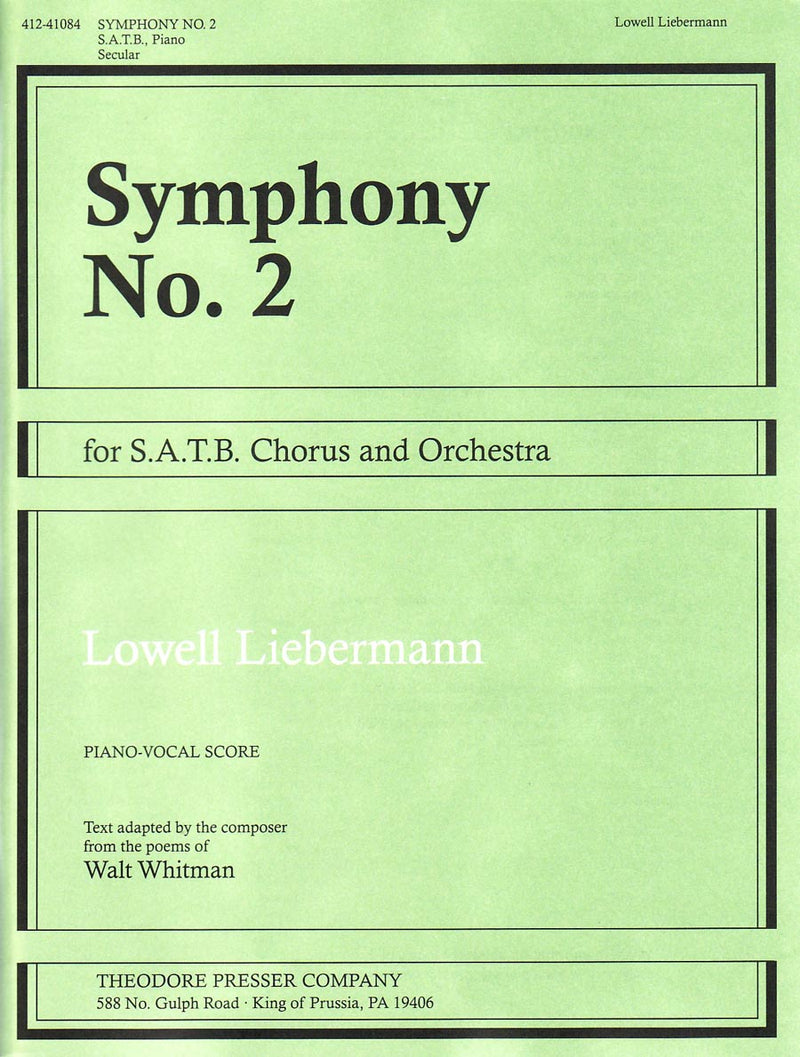 Symphony No. 2 (Vocal Score)