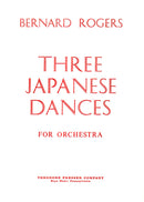 Three Japanese Dances (Study Score)