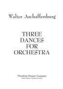 Three Dances for Orchestra