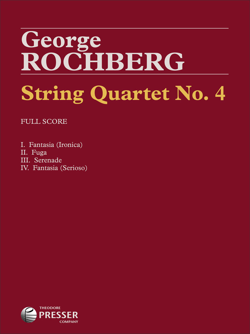 String Quartet No. 4 (Study Score)