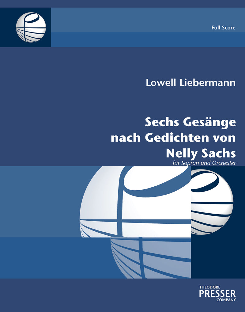 Six Songs On Poems of Nelly Sachs (Score Only)