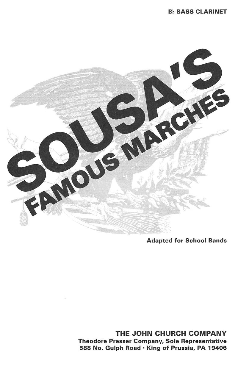 Sousa's Famous Marches (Bass Clarinet part)