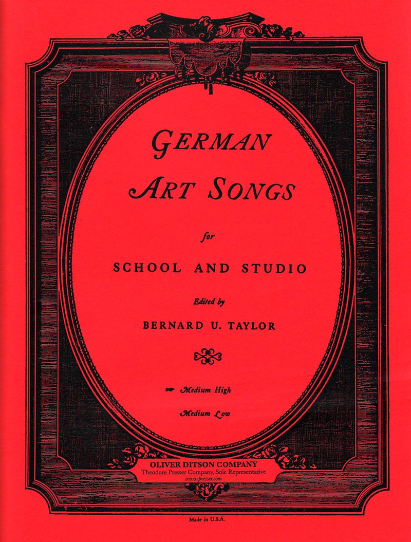 German Arts Songs