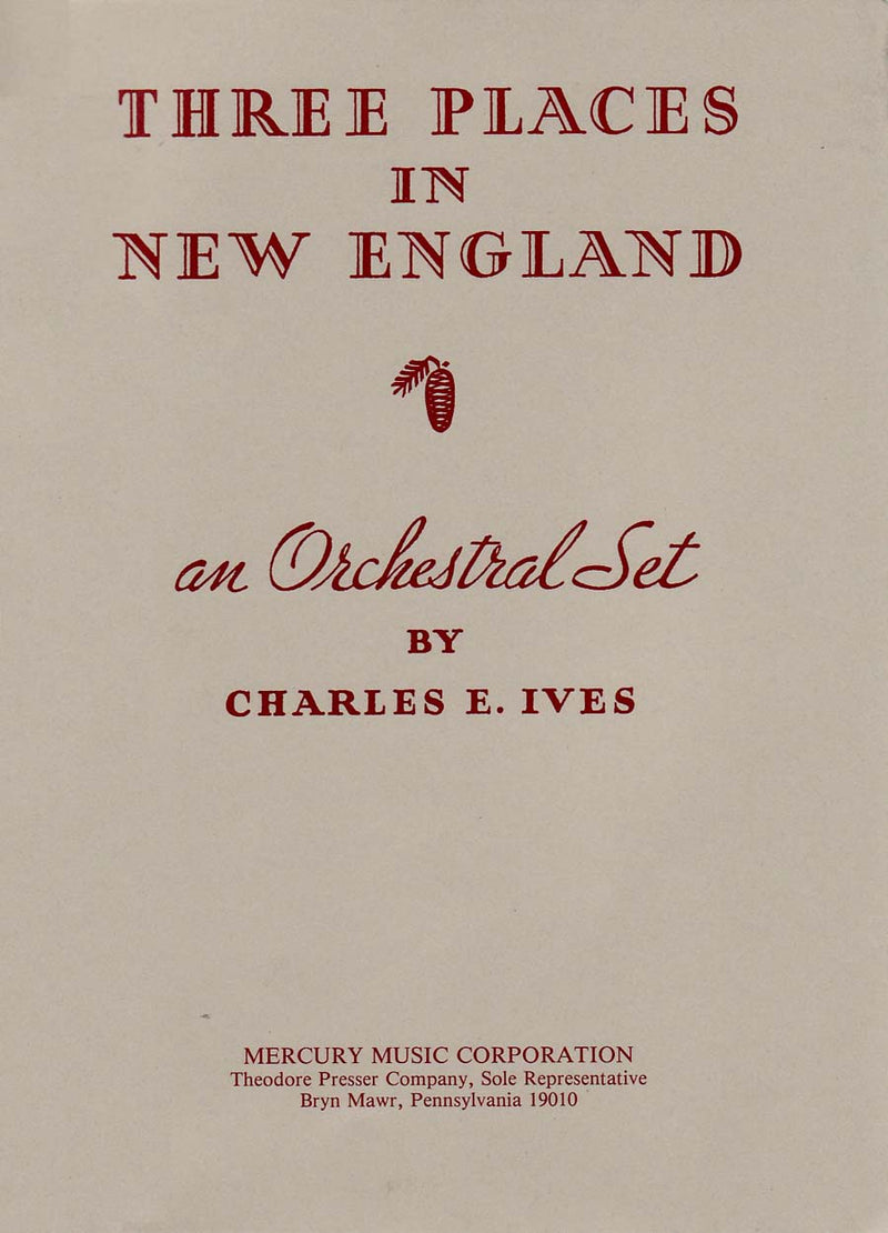 Three Places In New England: 1935 Edition (Study Score)
