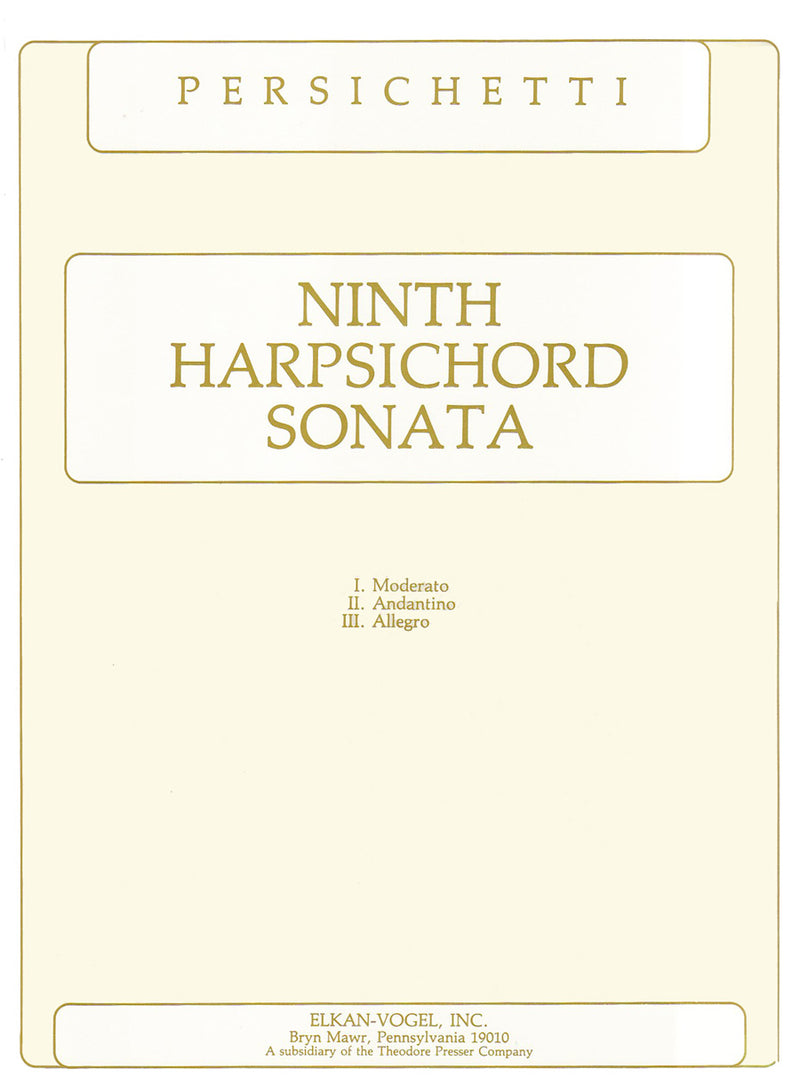 Ninth Harpsichord Sonata
