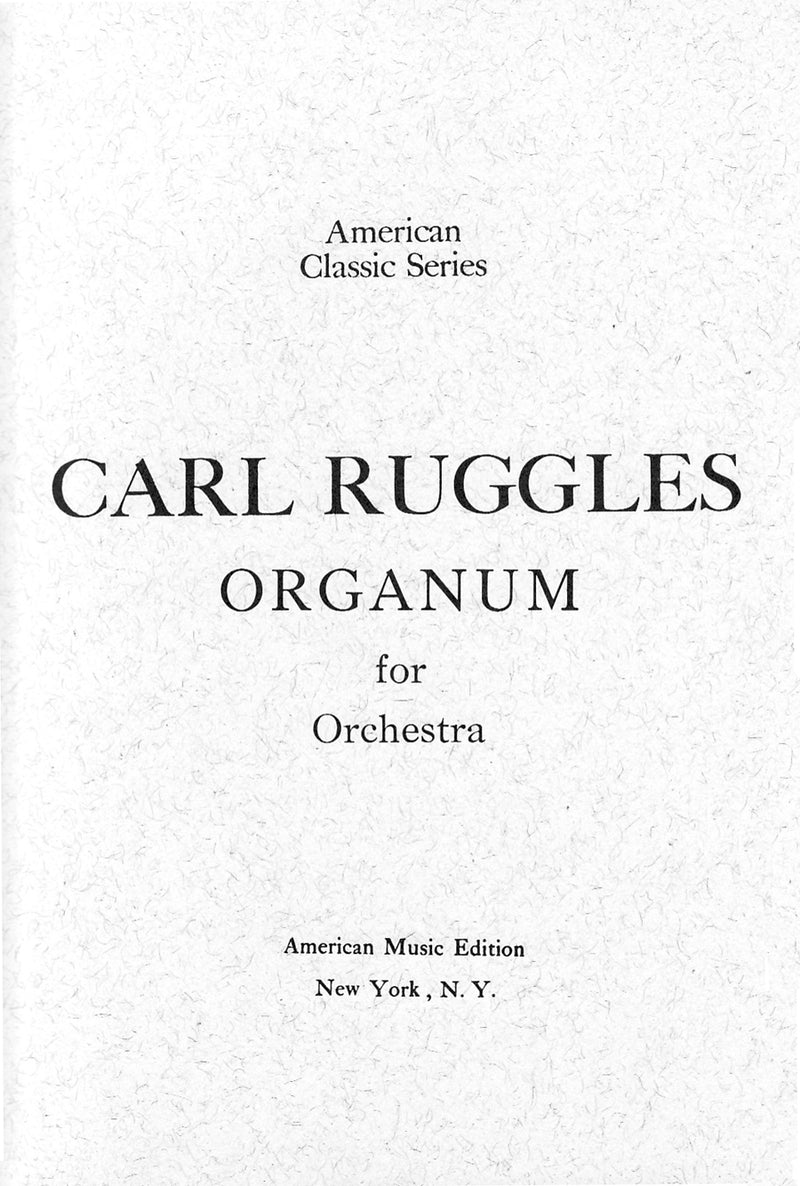 Organum (Study Score)