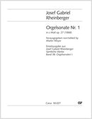 Orgelsonate Nr. 1, op. 27