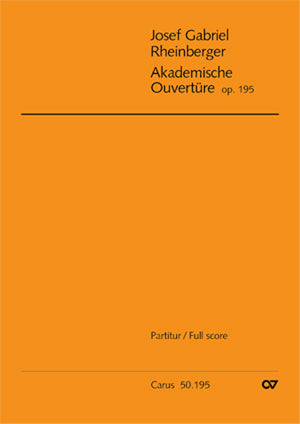 Akademische Ouvertüre, op. 195 [score]