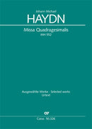 Missa Quadragesimalis, MH 552 (Score)
