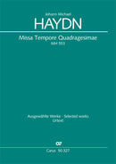 Missa Tempore Quadragesimae, MH 553 (Score)