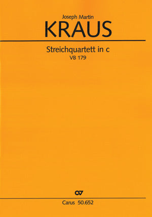 Streichquartett in c, VB 179