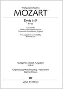 Kyrie in F, KV 33（ヴォーカル・スコア）