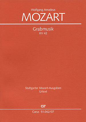 Grabmusik, KV 42 (35a)（ポケットスコア）