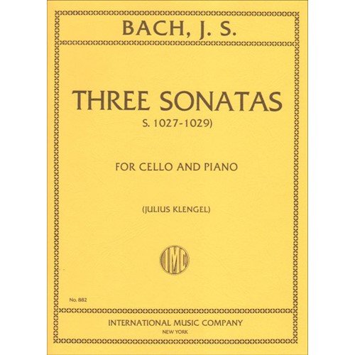 3 Sonatas, BWV 1027/1029 (Orig. for Viola da Gamba)