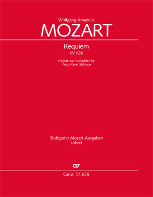 Requiem, KV 626（Süssmayr版） [score]