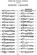 30 Capricci per Clarinetto / Cavallini (Ricordi)