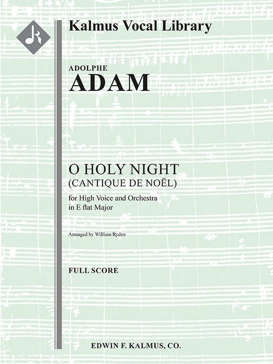 O Holy Night (Cantique de Noel) orchestration for high voice in Eb（スコア）