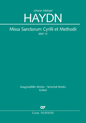 Missa Sancti Cyrilli et Methodii, MH 13（ヴォーカル・スコア）