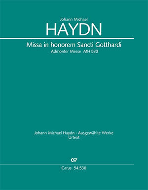 Missa in honorem Sancti Gotthardi, MH 530 [score]