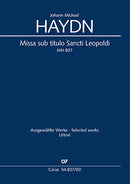 Missa sub titulo Sancti Leopoldi, MH 837（ヴォーカル・スコア）