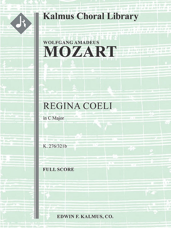 Regina Coeli in C, K. 276/321b（スコア）
