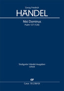Nisi Dominus, HWV 238（ヴォーカル・スコア）