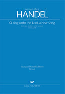O sing unto the Lord a new song (O singet unserm Gott ein neues Lied), HWV 249b（ヴォーカル・スコア）