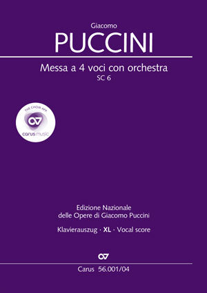 Messa a 4 voci con orchestra, SC 6（ヴォーカル・スコア、拡大文字版）