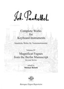 Complete works for keyboard instruments, vol. 4: Magnificat fugues from the Berlin manuscript, second series