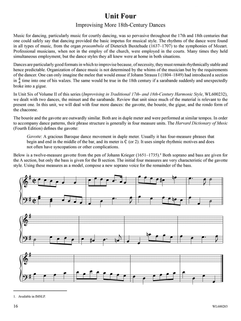Improvising in Traditional 17th- and 18th-Century Harmonic Style, vol. 3