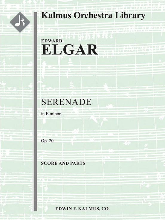 Serenade in E minor, Op. 20（スコアとパート譜セット）
