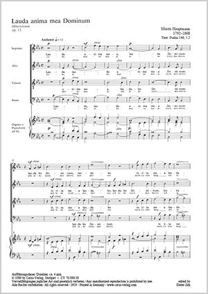 Lauda anima mea Dominum, op. 15