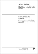Du Hirte Israels höre, op. 89, 2