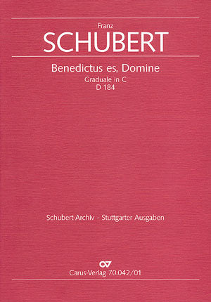 Benedictus es, Domine, D 184 [score]
