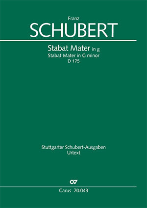 Stabat Mater in g, D 175 [score]