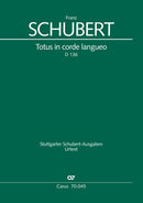 Totus in corde langueo, D 136 (Score)
