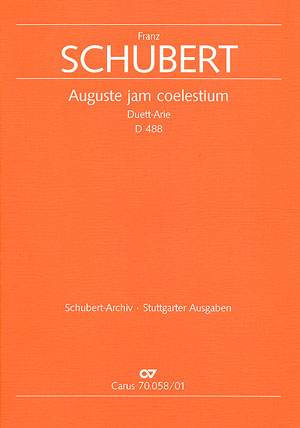 Auguste jam coelestium, D 488 [score]