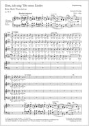 Gott, ich sing’ Dir neue Lieder, op. 99, 5 [organ score]