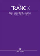 Fünf kleinere Kirchenwerke (Score)