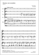 Domine non secundum, FWV 66