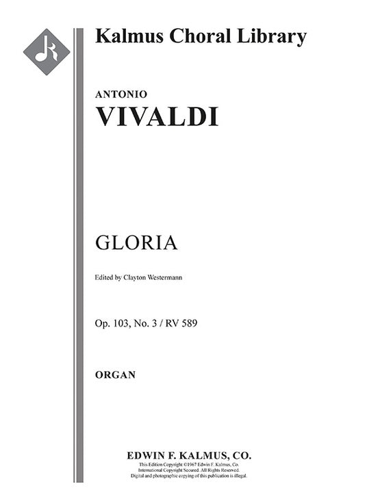 Gloria in D, Op. 103 No. 3/ RV 589 (Organ Part)